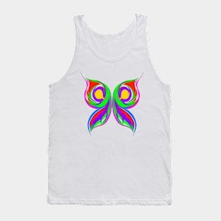 Butterfly Or Owl Abstract Tank Top